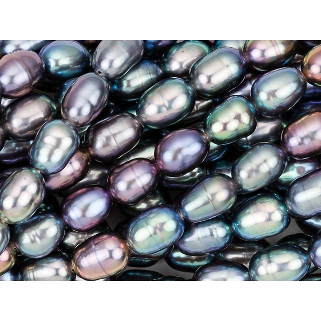 4mm Silver Rice Freshwater Pearl Strand