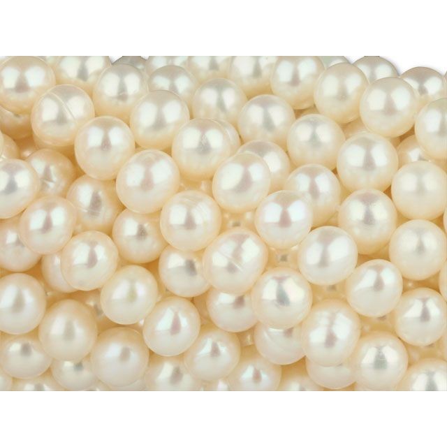 6mm White Potato Freshwater Pearl Strand