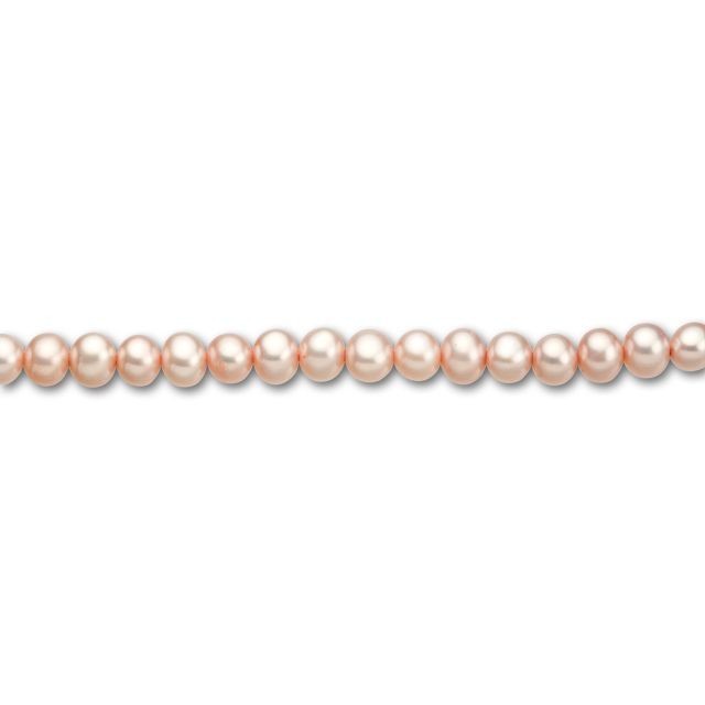 4-4.5mm Pale Peach Potato Freshwater Pearl Strand