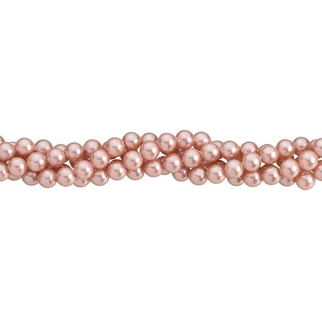 4mm Pink Round Mother of Pearl Bead Strand