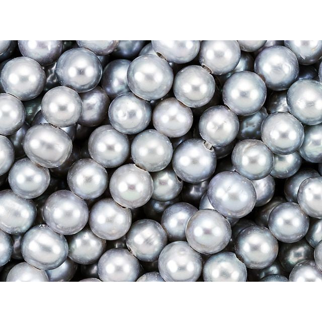 8-8.5mm Gray Large-Hole Potato Freshwater Pearl Strand