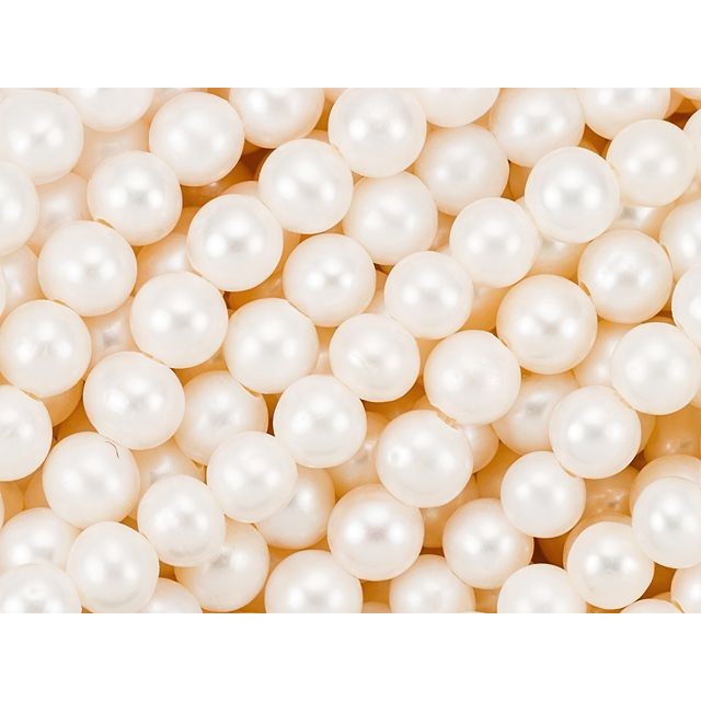 8-8.5mm White Large-Hole Potato Freshwater Pearl Strand