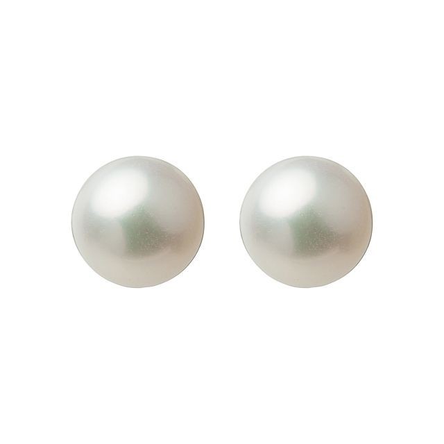 6.5-7mm 1/4-Cut Round Freshwater Pearl Button (1 Pair)