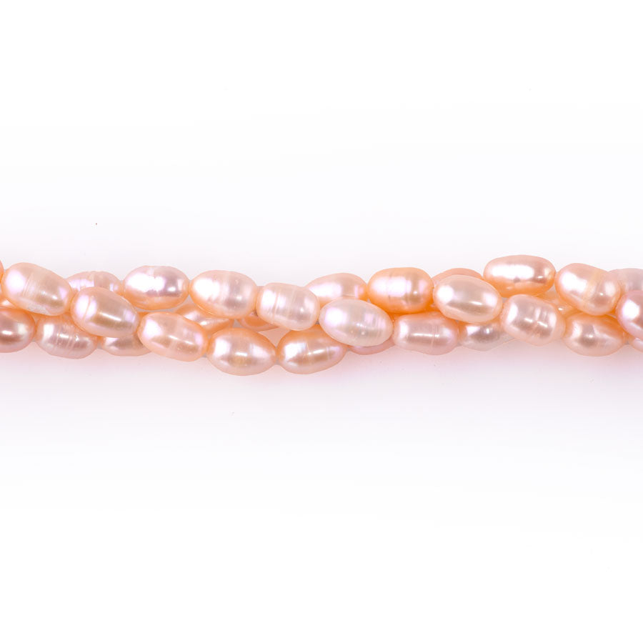 Freshwater Pearl 6-6.5mm Rice Peach - 15-16 Inch