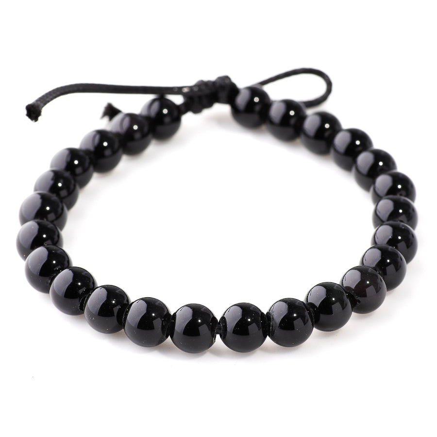 Rainbow Obsidian 8mm Round - Large Hole Beads