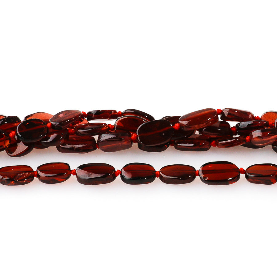 Red Garnet 7x10mm Oval - 15-16 Inch