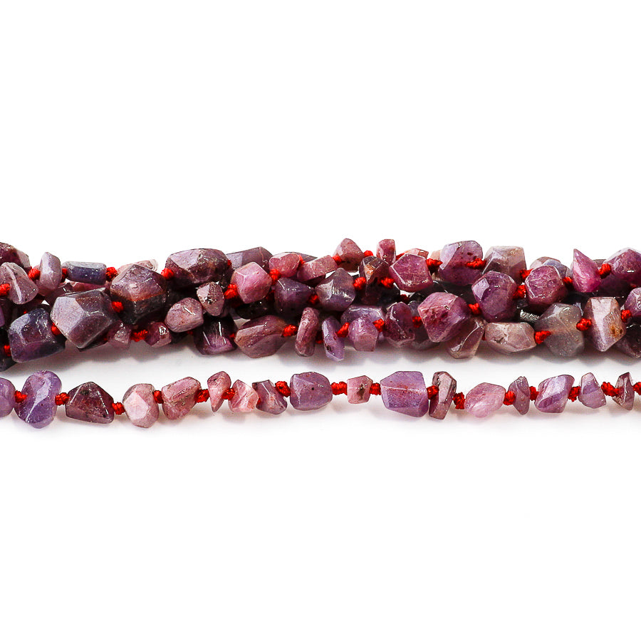 Ruby 3-5mm Simple Cut - 15-16 Inch