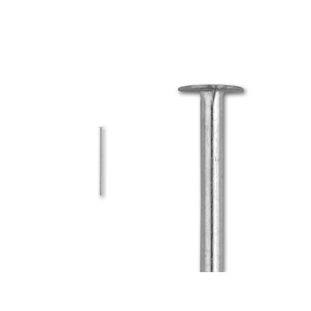 1-inch Head Pin, 20 Gauge (Sterling Silver)