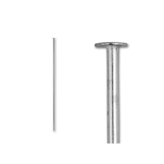 2 1/2-inch Head Pin, 20 Gauge (Sterling Silver)