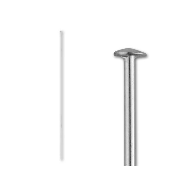 3-inch Head Pin, 22 Gauge (Sterling Silver)