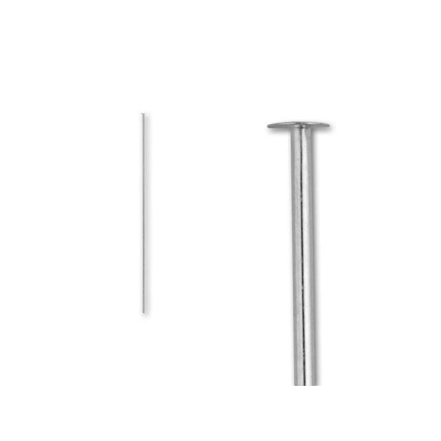 2-inch Head Pin, 24 Gauge (Sterling Silver)