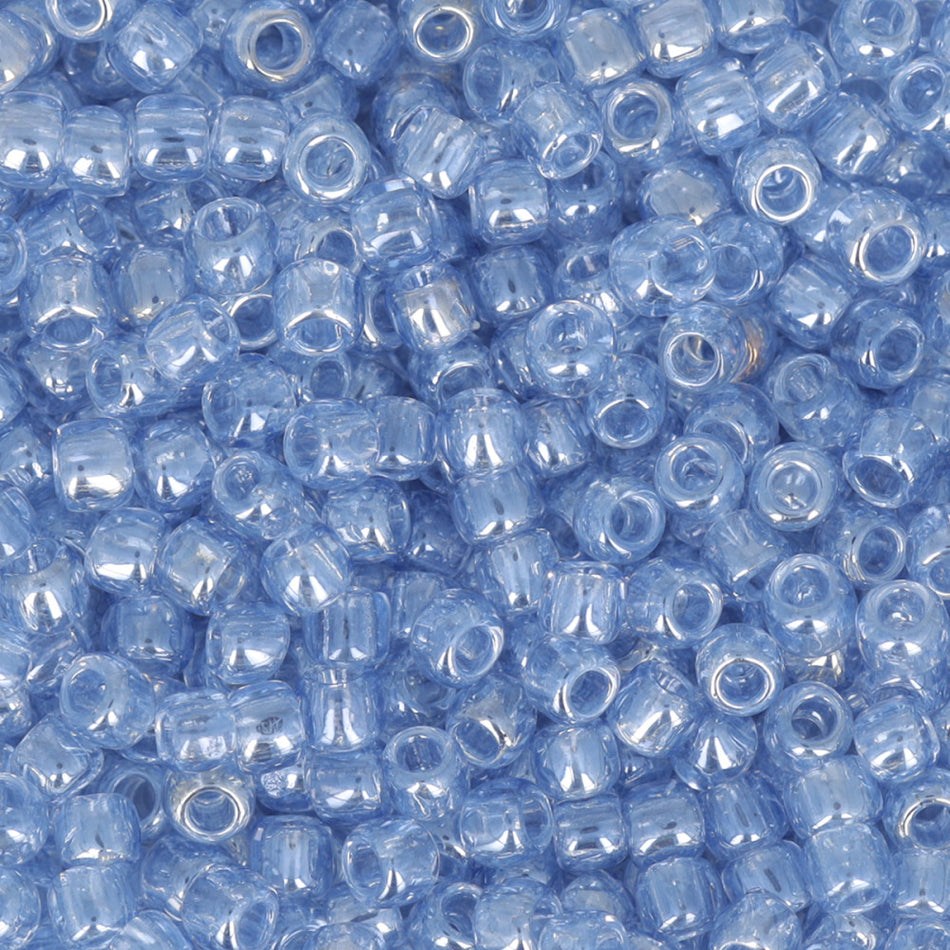 TOHO RE:Glass Round 11/0, : Luster Blue - 2.5" Tube