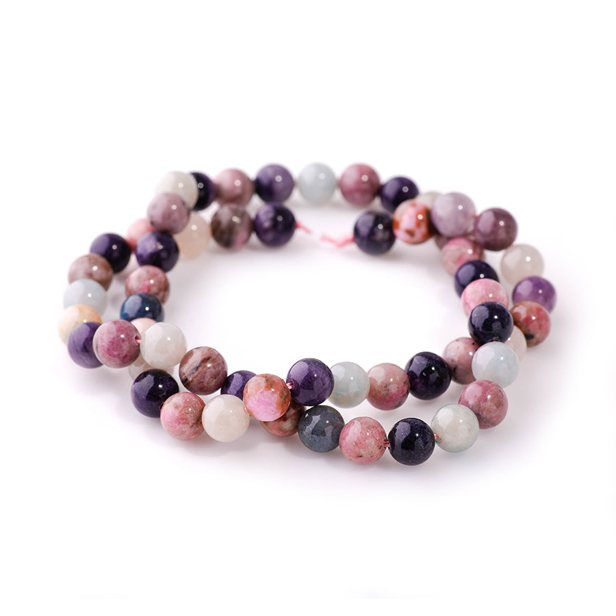 Mixed Sugilite 6mm Round - 15-16 Inch