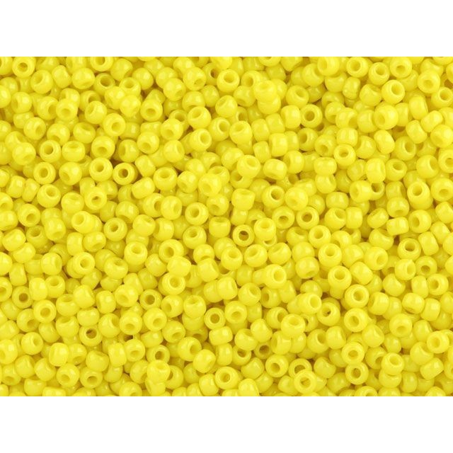 TOHO Bead Round 11/0, Opaque Dandelion, 2.5-Inch Tube