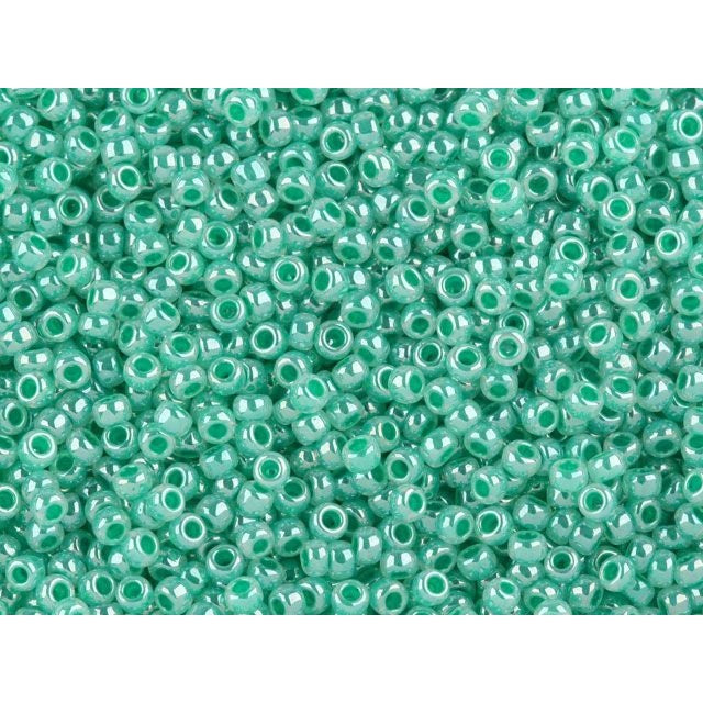 TOHO Bead Round 11/0, Ceylon Light Aqua, 2.5-Inch Tube