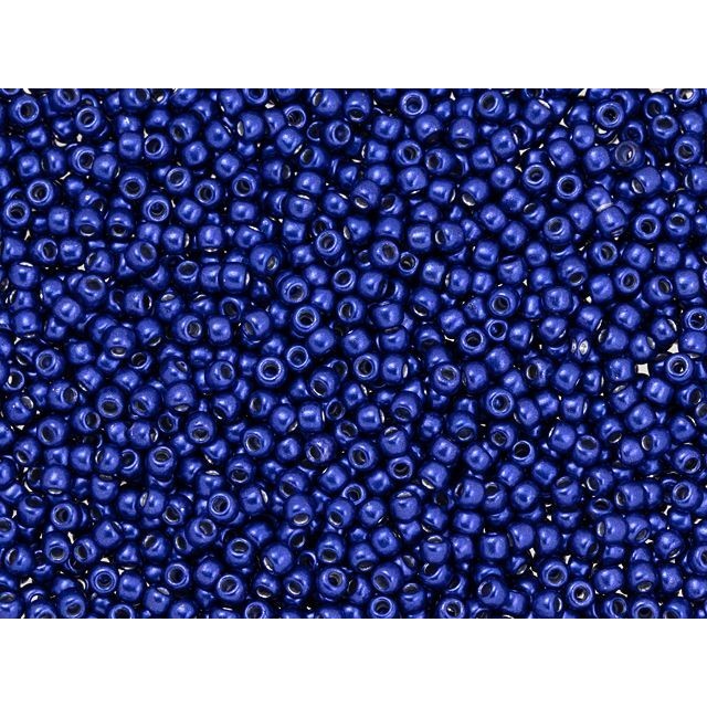 TOHO 11/0 Round Bead Hybrid ColorTrends Metallic Lapis Blue 2.5-Inch Tube