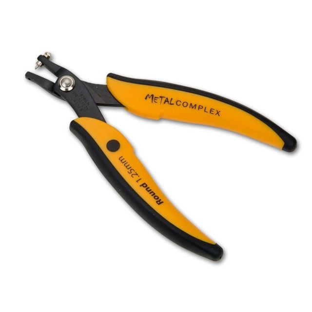 Metal Complex 1.25mm Round Hole Punch Pliers with 1 Extra Pin Set