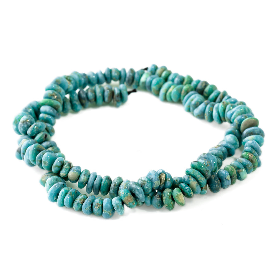 Campitos Seafoam Turquoise 8-9mm Chip - 15-16 Inch