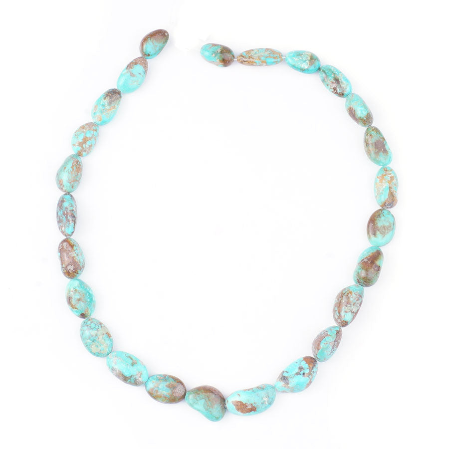 Kingman Turquoise 10-15mm Nugget Graduated - 15-16 Inch