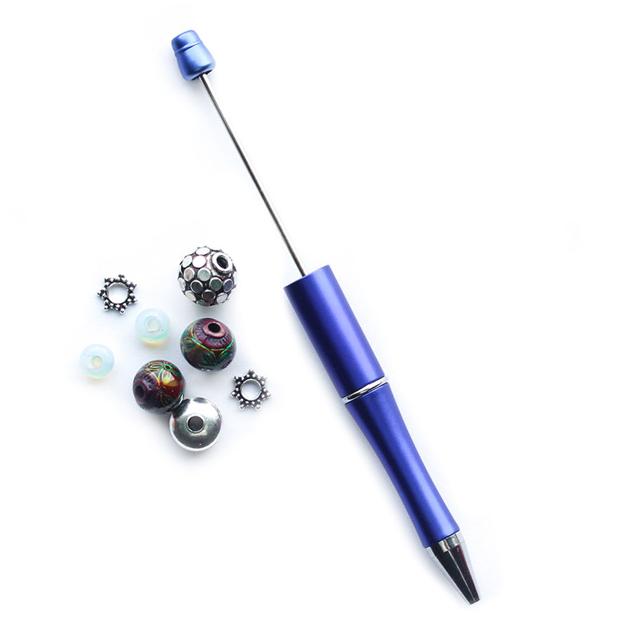 Beads with Bead Pen Kit - Mood Beads and Opalite with Blue Plastic Pen - Limited Edition