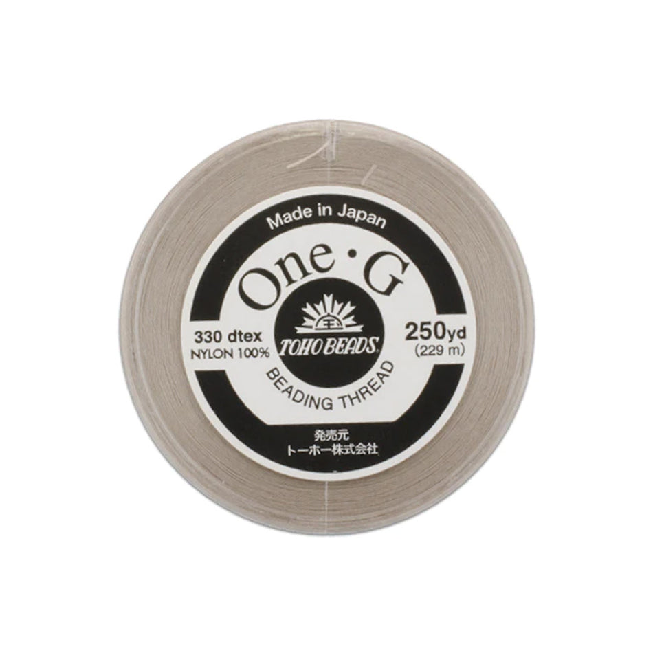 TOHO One-G Thread 250 Yard Spool, Beige