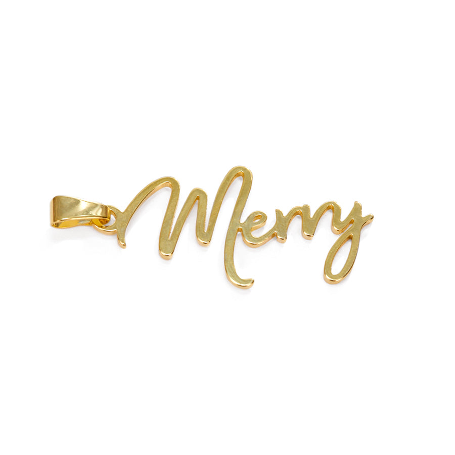 38x15mm Merry Charm with Bail - Gold Plated