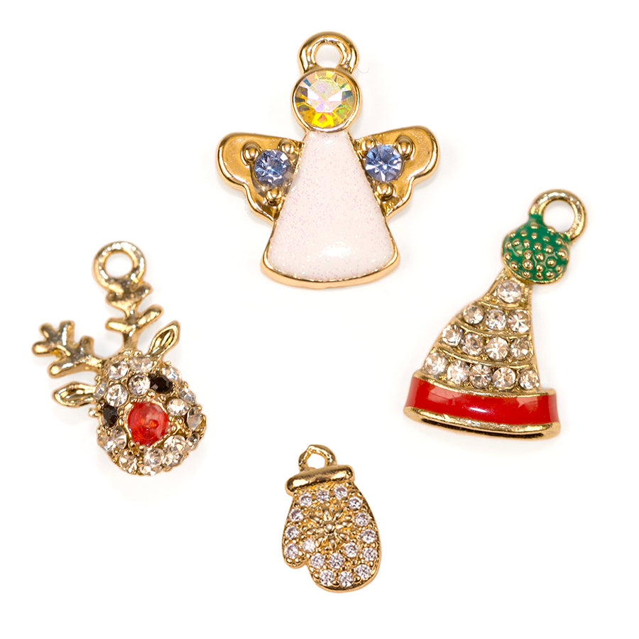 Believe in the Magic of the Season 4 Piece Charm Set in Gold