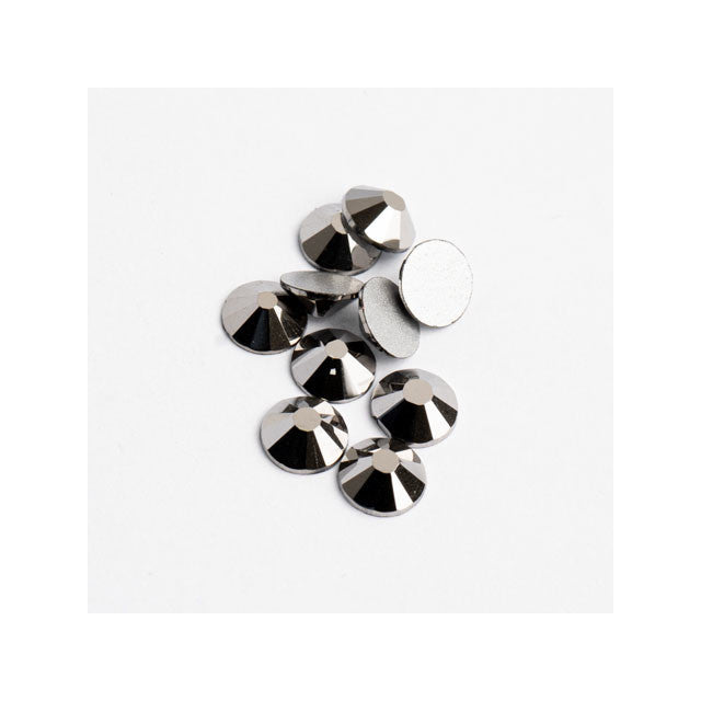 Crystal Lane Flatback Rhinestones ss12 (3mm) - Hematite (432pcs)