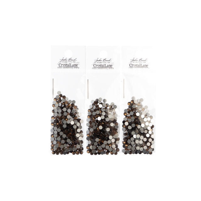 Crystal Lane Flatback Rhinestones ss16 (4mm) - Smoked Topaz (288pcs)