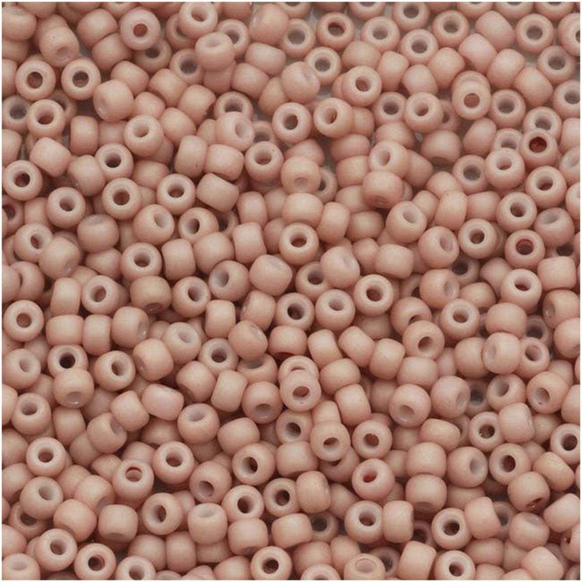 TOHO Bead Round 11/0 Matte Opaque Pastel Pink, 2.5-Inch Tube