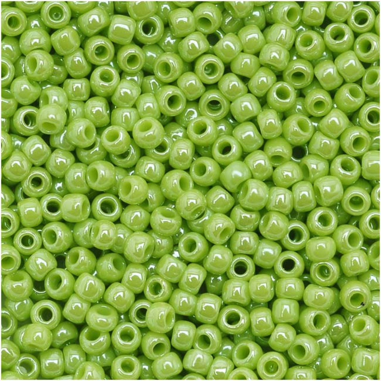 TOHO Bead Round 11/0 Opaque-Lustered Sour Apple, 2.5-Inch Tube