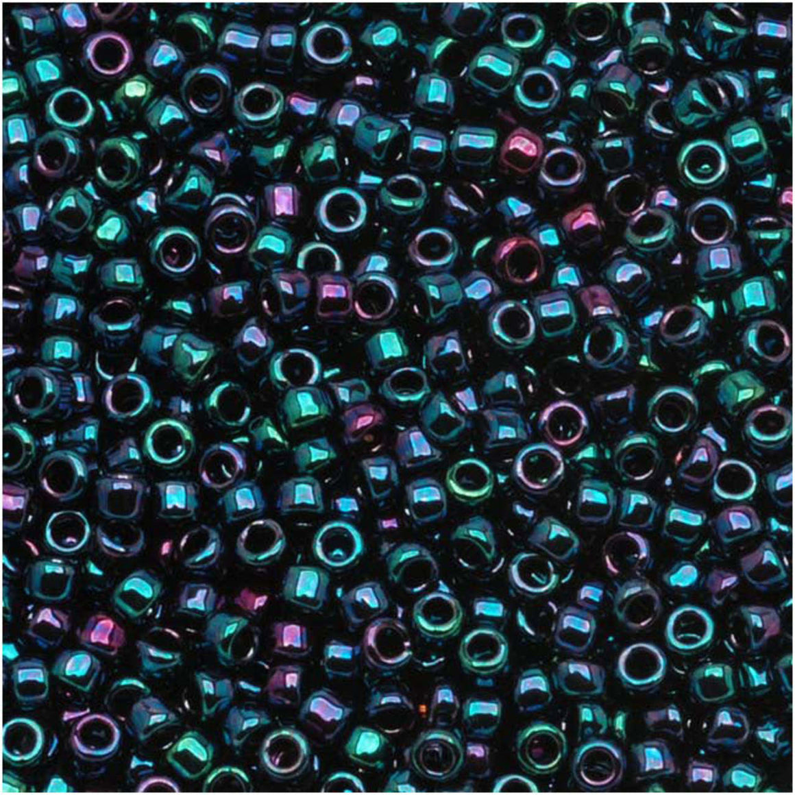 TOHO Bead Round 11/0 Higher-Metallic Blue/Purple Iris, 2.5-Inch Tube