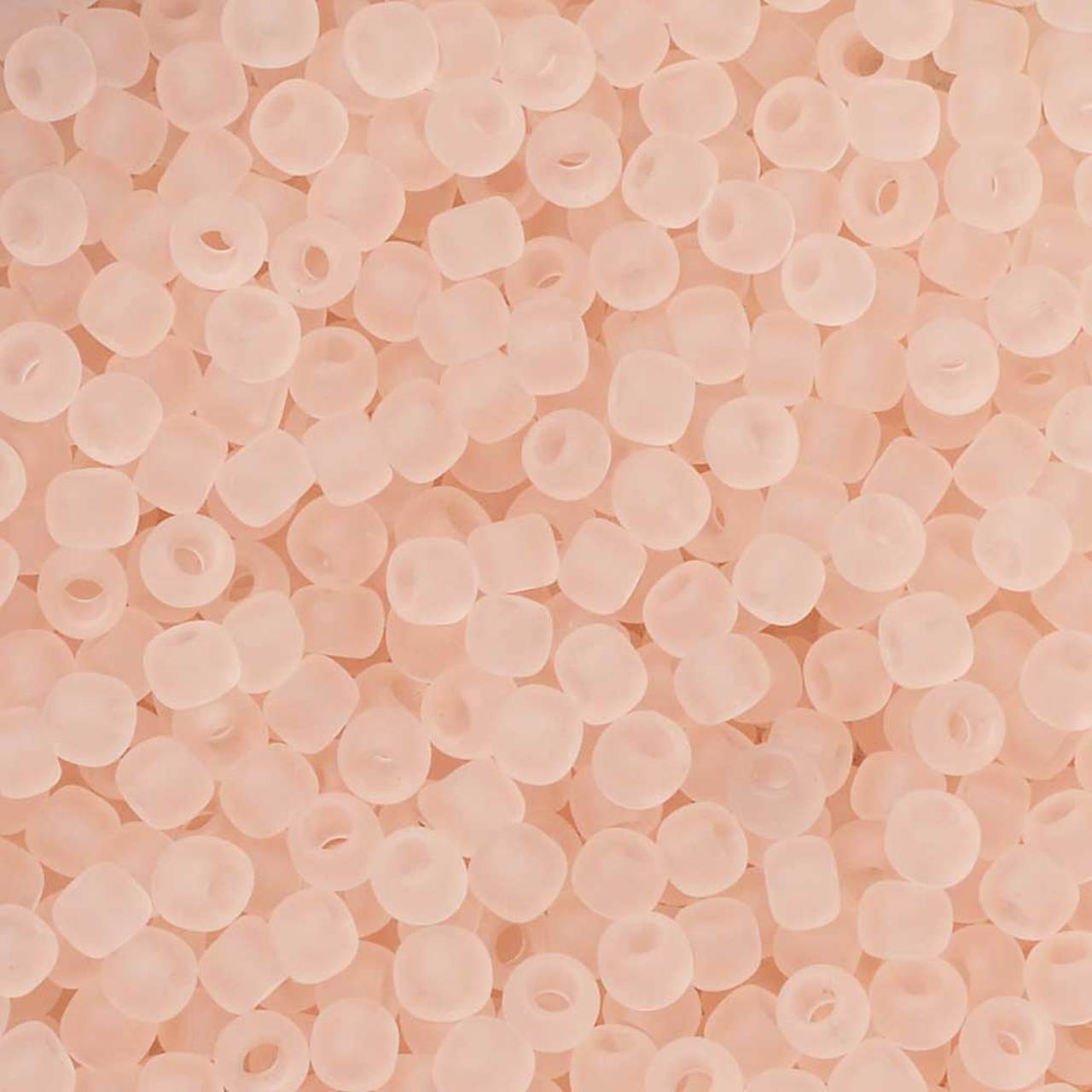 TOHO Bead Round 11/0 Frosted Transparent Rosaline, 2.5-Inch Tube