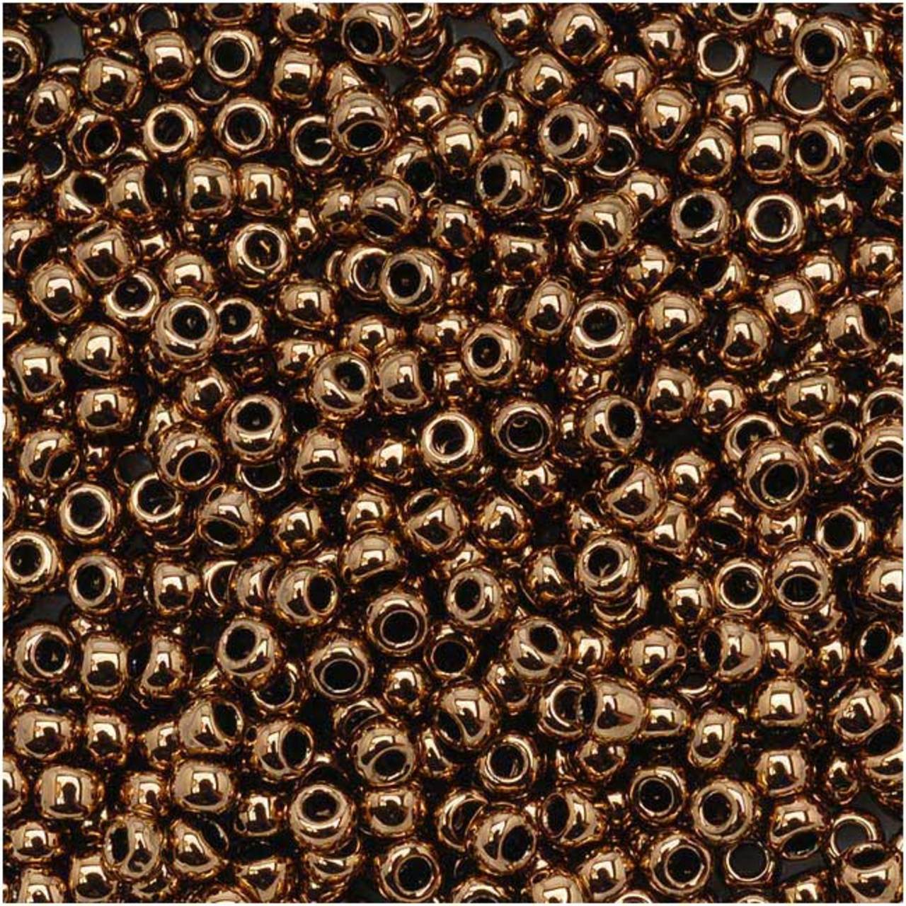 TOHO Bead Round 11/0 Metallic Bronze 2.5-Inch Tube