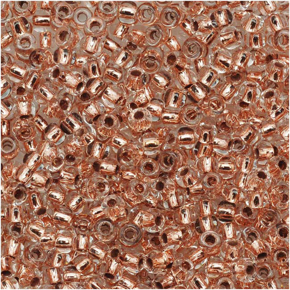 TOHO Bead Round 11/0 Copper Lined Crystal, 2.5-Inch Tube