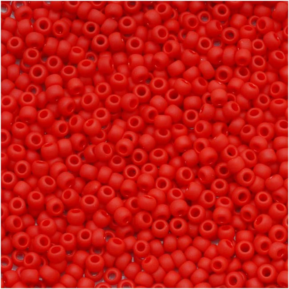 TOHO Bead Round 11/0 Matte Opaque Cherry, 2.5-Inch Tube