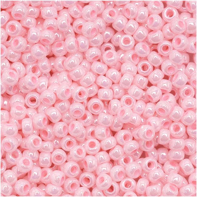 TOHO Round Seed Beads 11/0 126 Opaque Lustered Baby Pink