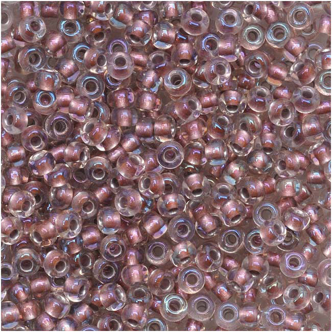 TOHO Round Seed Beads 11/0 267 Crystal/Rose Gold Lined