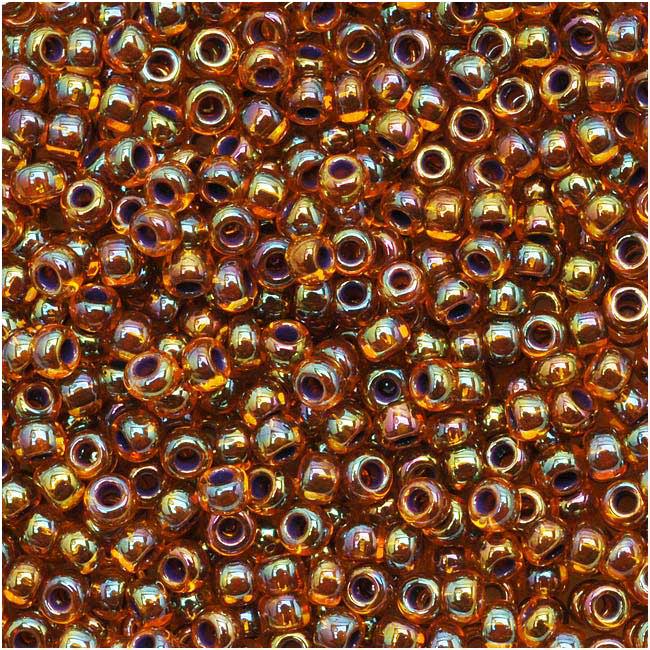 TOHO Round Seed Beads 11/0 1825 Rainbow Hyacinth/Opaque Purple Lined