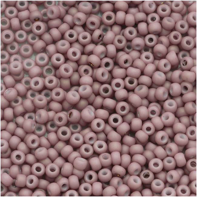 TOHO Round Seed Beads 11/0 766, Opaque Pastel Frosted Light Lilac