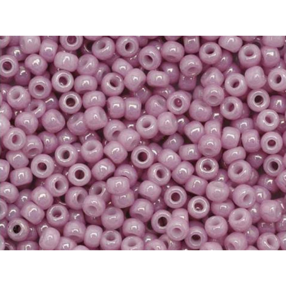 TOHO Bead Round Size 11/0 Opaque Lustered Pale Mauve - 2.5 Inch Tube