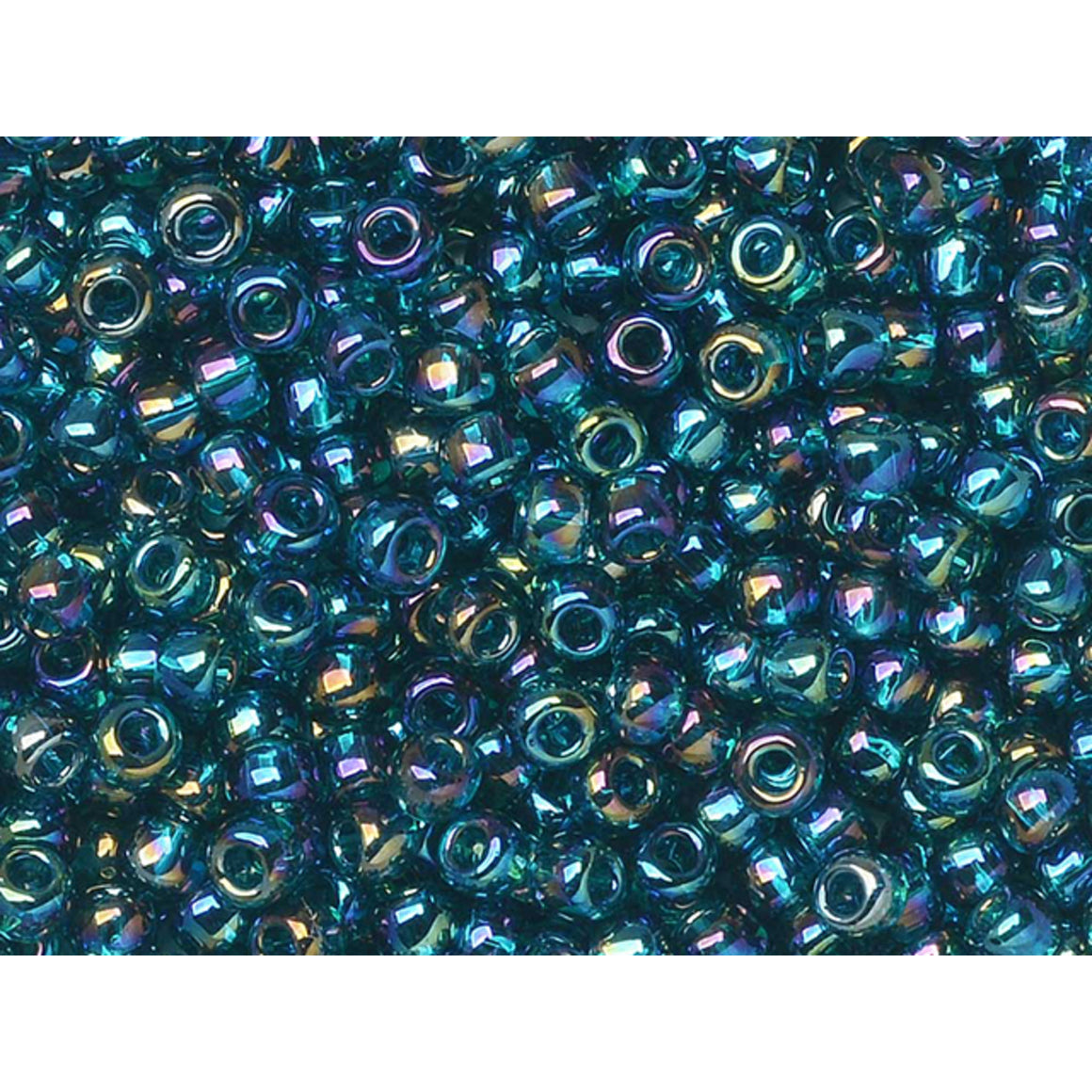 Toho 11/0 Round Seed Bead Transparent, 2.5-Inch Tube