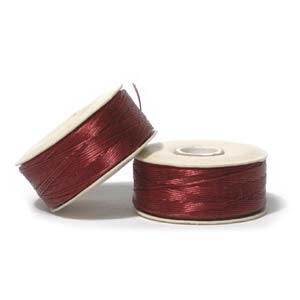 NYMO Nylon Beading Thread Size D for Delica Beads Red 64YD