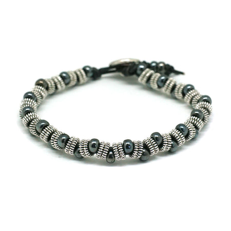 Gunmetal Artisan Chevron Bracelet Kit from Diakonos Designs - Goody Beads