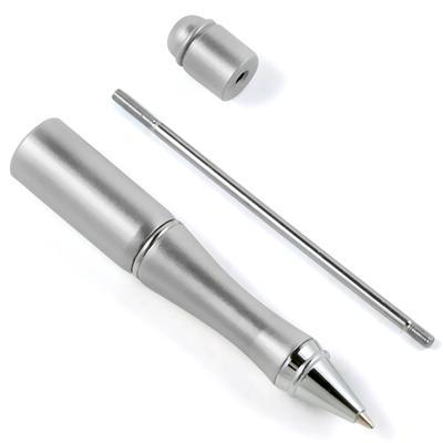 Satin Silver  - Metal Bead Pen