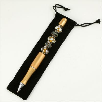 Bead Pen Gift Bag - Black Velvet - Goody Beads