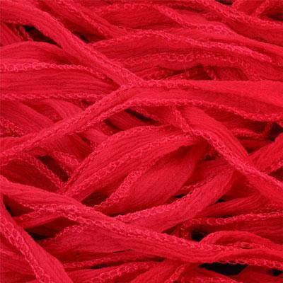 5/8-Inch Wide Red Silk Fairy Ribbon - Goody Beads