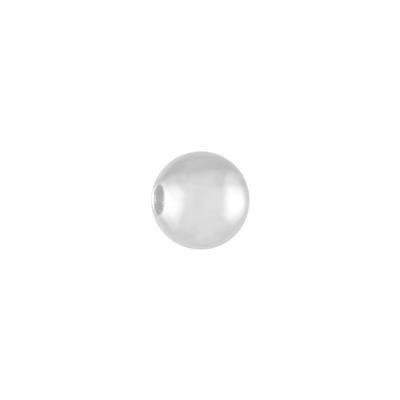 4mm Silver-Plated Round Beads - Goody Beads