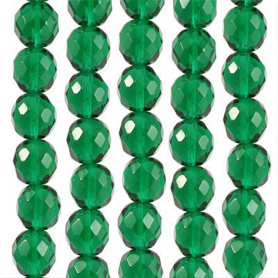 10mm Czech Fire Polish Emerald Beads - Goody Beads