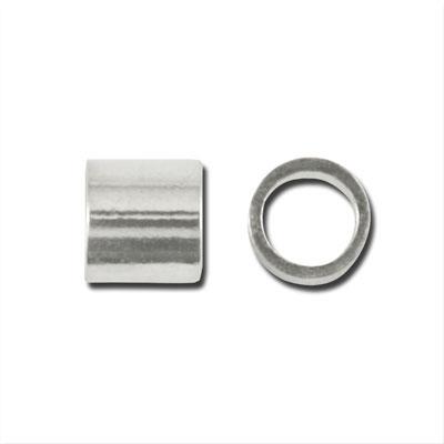 2mm Silver Plated Crimp Tubes - Goody Beads